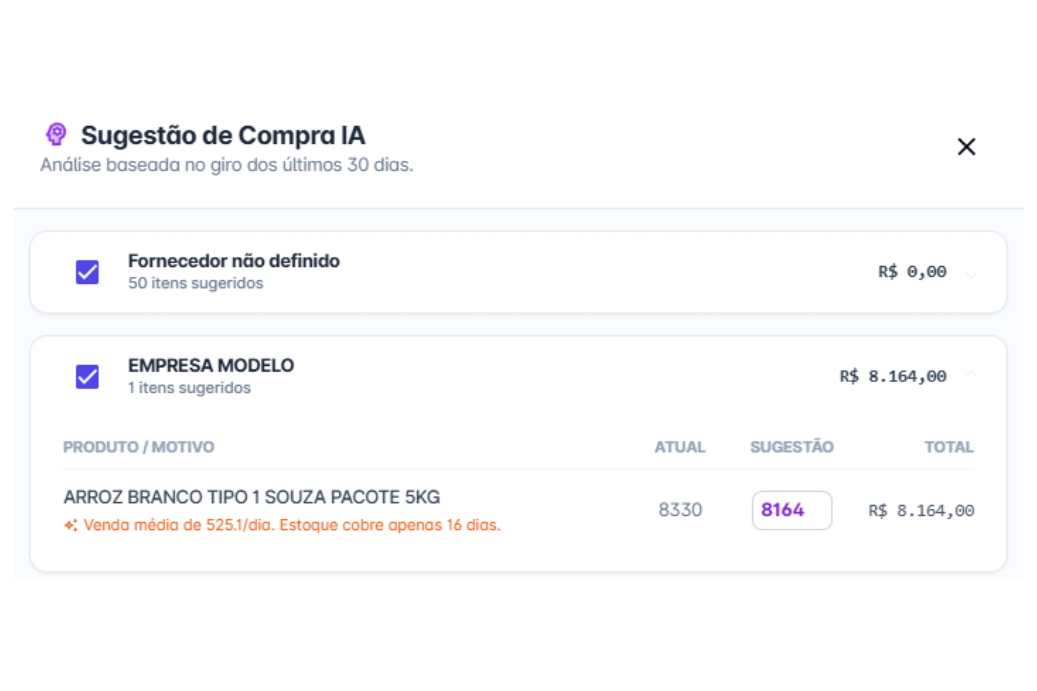 Estoque Inteligente PreditoAI